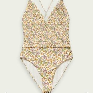 Scotch & Soda smock detail one-piece swim suit